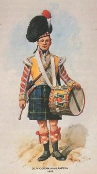 British; 92nd Gordon highlanders, Drummer, 1815