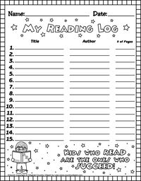 Reading Log -- overview