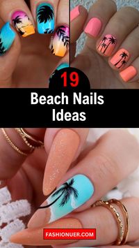 Get beach-ready with 19 stylish summer nail ideas inspired by the sea. From seashell accents to ocean blues, these designs will make your nails the perfect accessory for your beach outings. #BeachNails #SummerNails #StylishLook #SeaInspired #NailDesigns #SummerVibes #OceanBlues