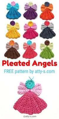 Pleated Crochet Angel FREE Pattern/Tutorial – Atty*s.