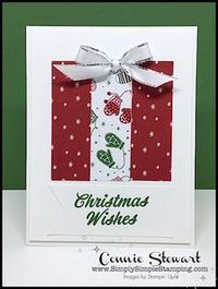 Make It Monday - Create this CHRISTMAS WISHES card - download the FREE tutorial at www.SimplySimpleStamping.com - look for the October 16, 2017 blog post!