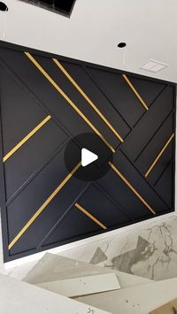 Broken Skull Designs on Instagram: "Black 🖤 + Gold 💛 Geometric Accent Wall for this Toronto dentist 🦷 office Follow us for more @brokenskulldesigns . . . . #interiordesign #design #interior #sing #featurewall #home #decor #interiors #homedesign #wallart #interiordesigner #yyz #decoration #interiordecor #interiorstyling #dentist #reflection #ottawa #torontodentist #inspiration #canadian #toronto #realestate #instagood #style #fifthharmony #architect #designinspiration #interiordecorating #accentwall"