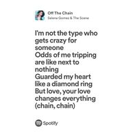 off the chain | selena gomez & the scene | spotify lyrics