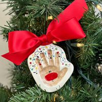 Reindeer Clay Ornament – Prints & Clay