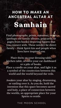 Ancestor altar instructions samhain tradition witch tips