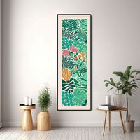 ★ postartprint.etsy.com ★ Its long and narrow format makes it useful for decor above the bed, sofa, or as a vertical piece in a tall space (e.g. hallway end; staircase). Long Horizontal Wall Art, Original Art, Printed and Shipped High Quality Print.  Long Narrow Flowers Art, Blue and Green Wall Art, Abstract Botanical, Long Horizontal Art, Wide Art Print, Mid Century Modern Floral Poster Please, feel free to contact me if you have any questions or if you are interested in custom items. ★ PRINT ★ * Canon image PROGRAF PRO Series Printer with 12 color Lucia PRO ink. * Canon satin 280/gsm archival Photo Paper with GALLERY QUALITY PRINTS (It provides vivid colors even though it prevents the glare that occurs when the photographs are viewed from different angles.) * Real Waterproof and Colorfas