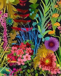 Amazon.com: TISHIRON DIY Paint by Number Abstract Flowers Paint by Number Kit for Adults Beginner Garden Bouquet Plants DIY Beginners Acrylic Paint by Numbers Kits on Canvas for Wall Art Decor 16x20inch : Toys & Games