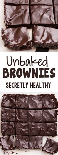 The Ultimate Secretly Healthy Unbaked Brownies