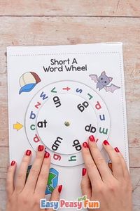 There are many ways you can teach CVC words and for your kids to learn them, this CVC word wheel certainly being one of the more engaging ones.