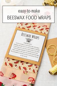 Take a step towards a greener kitchen by making your very own beeswax food wraps. It's easier than you think, and the results are amazing! 🐝 Perfect for gifting to friends and family! Make your beeswax wraps extra special with these printable packaging ideas.