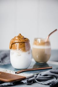 Whipped dairy-free low carb (Dalgona) coffee