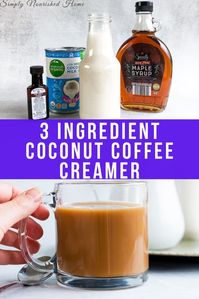 3 Ingredient Vanilla Coconut Creamer Recipe - Eating With Heart