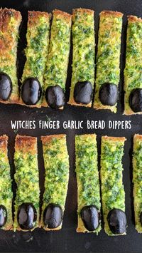 Recipe:  https://www.mygfguide.com/gluten-free-witches-finger-garlic-bread-dippers-recipe/