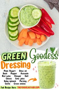 If you’re looking for a delicious and healthy way to dress your salad, you need to try this easy Green Goddess Dressing recipe. This homemade is unbelievable delicious.