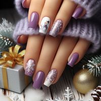 Add a pop of color to your holiday manicure with purple Christmas nails! Whether you love glitter, metallics, or matte shades, there are endless ways to incorporate purple into your festive look. From subtle accents to bold designs, these purple nail ideas will make your nails stand out in the best way possible. Perfect for Christmas parties, family gatherings, or simply getting into the holiday spirit!