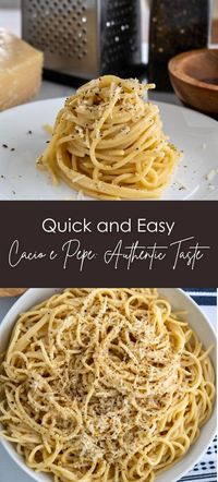 Quick and Easy Cacio e Pepe: Authentic Taste with Just 4 Ingredients!