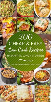 200 Cheap and Easy Low Carb Recipes #lowcarb #keto #dinner #breakfast #lunch