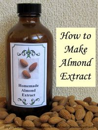 How to Make Homemade Extracts - Vanilla, Lemon and Almond with Printable Extract Labels