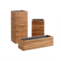 Wood and Metal Alicante Outdoor Planter | World Market