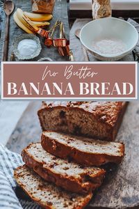 No butter banana bread, using oil instead, is a delicious twist on the classic banana bread recipe. In fact, making banana bread is a simple way to make something delicious with minimal ingredients and effort. Try this easy and delicious recipe out for yourself.