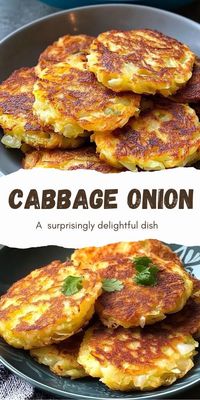 Savory Cabbage and Onion Fritters Ingredients: ½ cabbage 1 onion Salt to taste 3 eggs 1 teaspoon thyme 3 tablespoons flour Olive oil for frying 1 cup yogurt 2 cloves garlic, minced Ezoic 2 tablespoons fresh dill, chopped Salt and pepper to taste #Cabbage #Onion