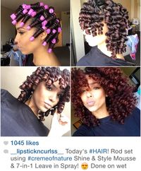 Pink perm rods