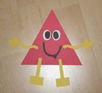 kids triangle shape craft