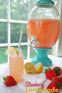 Yummy fresh strawberry lemonade recipe