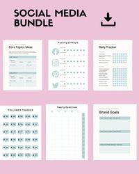 Excited to share this item from my #etsy shop: Social Media Manager Printables pdf, facebook, instagram, followers tracker, social media business planner 2022 #printableplanner #socialmediaplanner #bighappyplanner #businessplanner #contentplanner #facebookplanner #followerstracker