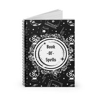 Book of Spells Spiral Notebook Ruled Line - Etsy