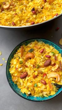 Traditional Poha Namkeen recipe made during Holi, Diwali