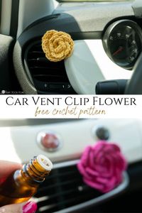 A whiff of your favorite essential oil, coupled with the charm of crochet - that's what our Car Vent Clip Flower Pattern promises. Easy to craft and utterly adorable, it's a must-have. Visit HeartHookHome.com for more crochet wonders.