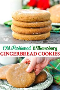 Old-fashioned Williamsburg gingerbread cookies. They'll quickly become a holiday staple! | The Seasoned Mom