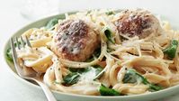 There’s a lot your Instant Pot® can do to make family dinner easier, but one of its best tricks is making this homemade spin on spaghetti and meatballs into a truly delicious one-pot meal. Part of the magic comes from combining the sauté and pressure-cooking functions. Herbed turkey meatballs get seared and the insert gets deglazed, so the browned bits left behind by the meatballs infuse the entire dish with savory flavor. Then, meatballs, pasta and sauce ingredients are put under pressure, ...