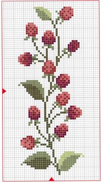 raspberry cross stitch