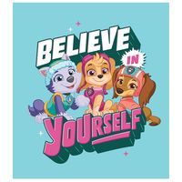 Features: Thick, high-grade vinyl resists tears, rips & fading. Reusable design is safe for walls. Sticks to most smooth surfaces. Details: Indoor use. No tape or tacks required. Made in USA. Perfect girl's bedroom decor | Paw Patrol: Believe in Yourself Poster - Nickelodeon Removable Adhesive Decal Large