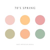 70's Spring Color Palette | Mint Mountain Media