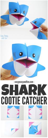 Printable Shark Cootie Catcher