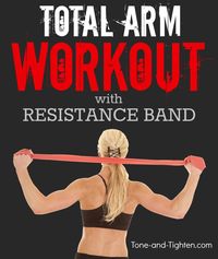 Resistance band arm workout - the best resistance band exercises to tone and strengthen your arms.