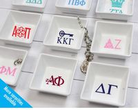 Sorority Ring Dish Sorority Pin Dish Trinket Dish - Etsy