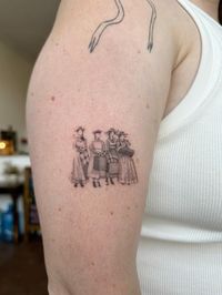 little women tattoo by sam at angle kissed studio in los angeles 