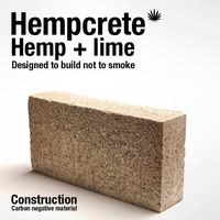 Low cost, fire-proof, high longevity, and a negative carbon footprint are only a few of the numerous amazing benefits of hempcrete. According to the U.S. Green Building Council, buildings account for 38% of the CO2 emission in America. One huge benefit of using hempcrete is that the hemp will absorb CO2 and release oxygen during its growth, as well as absorbing more CO2 due to the limestone and slowly petrifying. Over decades, its widespread use could have a fairly significant impact.