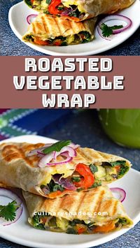 Grilled Veggie Wraps - Culinary Shades