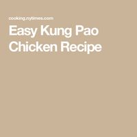 Easy Kung Pao Chicken Recipe