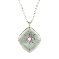 Adel Chefridi Star Gaze Rose Cut Pink Sapphire Necklace | Quadrum Gall - Quadrum Gallery