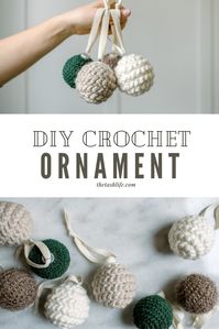 Crochet Yarn Christmas Ornament – The Tash Life