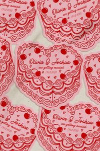 Set the tone for your wedding with our Vintage Heart Cake save the date cards. Featuring an exquisite hand-drawn heart-shaped cake design, these customizable cards are perfect for announcing your special day with a touch of vintage charm. 📅🍰