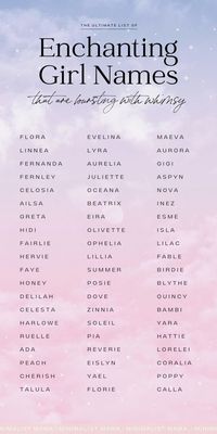 Searching for unique baby girl names? This pretty collection of uncommon baby names is full of mystical, ethereal, whimsical and rare baby names for girls that are totally different! From flower names for girls to nature names, these nature inspired names have totally incredible meanings!