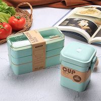 Item Type: Lunch Boxes Material: Wheat straw, Food Grade Plastic Lunch Box Capacity: 900 ml / 30.43 oz Soup Cup Capacity: 600 ml / 20.29 oz Lunch Box Size: 18.8 x 11.2 x 8.3 cm / 7.40 x 4.41 x 3.27 inch Soup Cup Size: 11 x 9 x 12.4 cm / 4.33 x 3.54 x 4.88 inch Package Includes (Optional): 1 x Lunch Box 1 x Soup Cup 1 x Lunch Box and 1 x Soup Cup 1 x Bag