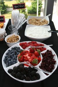 Yogurt Bar Brunch. So doing this. Buy granola at sprouts, fruit at Costco